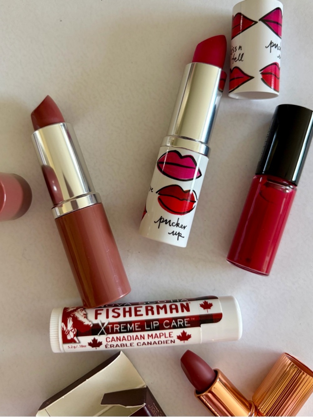 Lipstick Beauty set - Clinique, Lancôme, Charlotte Tilbury Full & minis